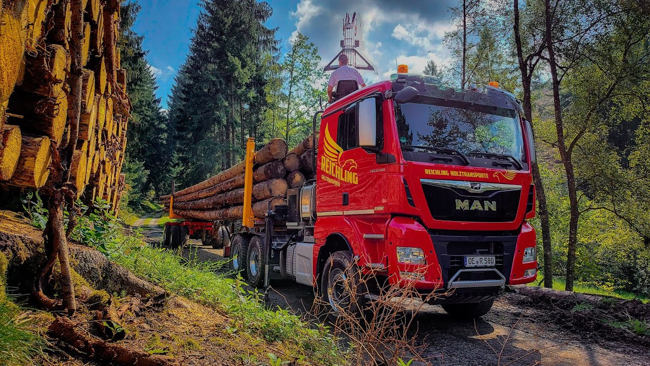 MAN TGX 33.580, Reichling Holztransporte,  Langholztransport #langholztransport #Holztransport
