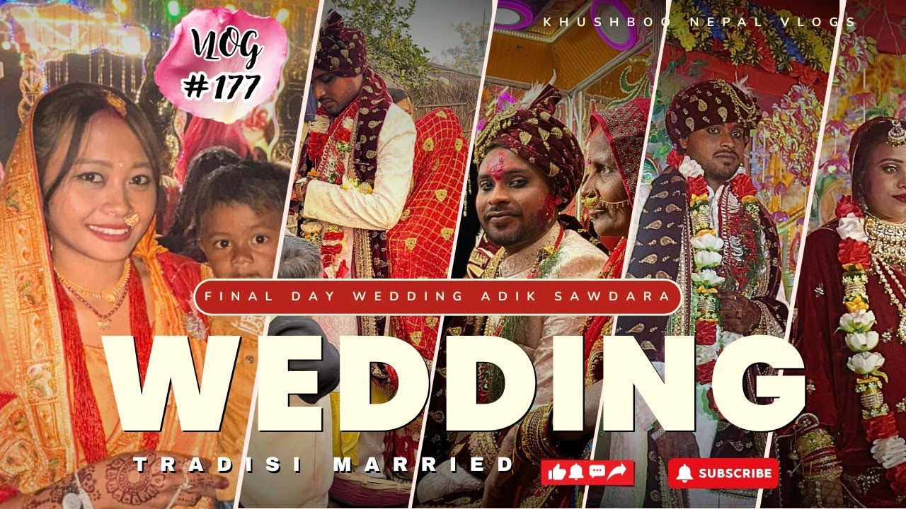 #Vlog177 🎊🪔Keindahan Tradisi Pernikahan & Penyambutan Pengantin Perempuan di Madhesi Nepal🇳🇵