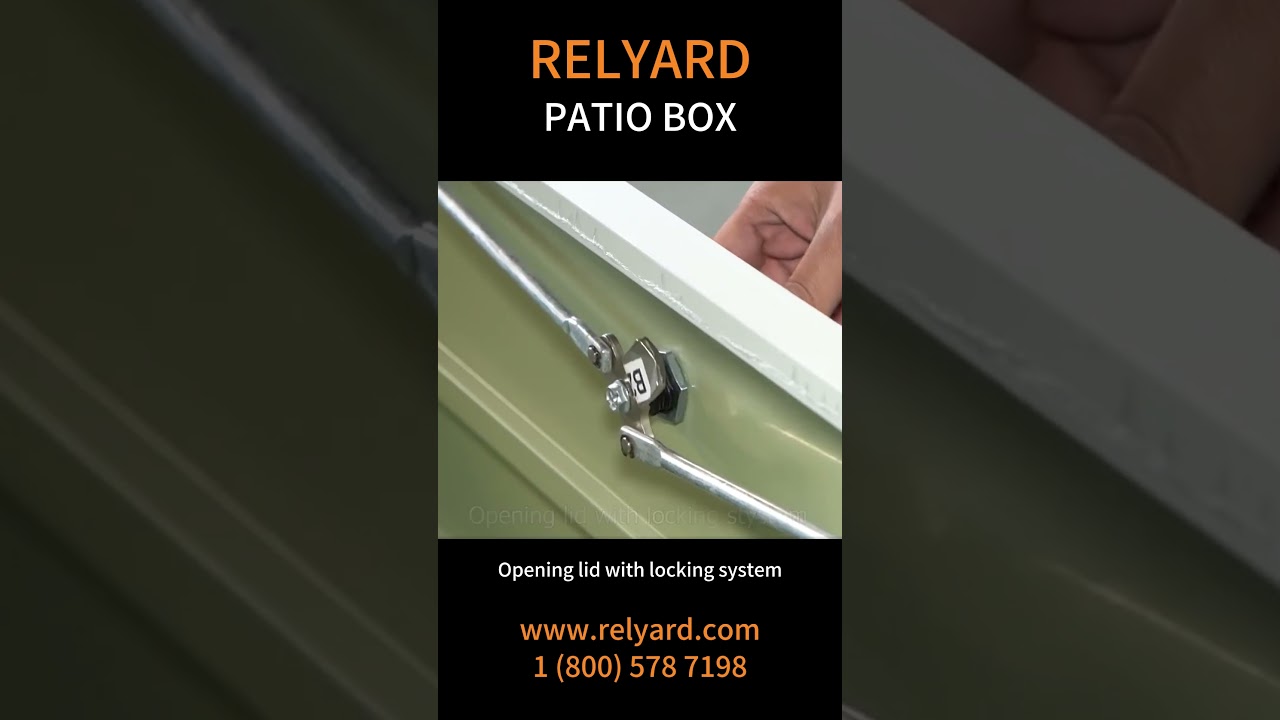 RELYARD METAL OUTDOOR STORAGE PATIO DECK BOX