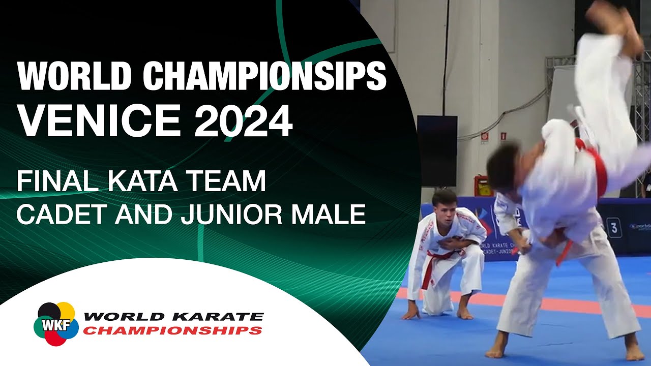 PORTUGAL | TEAM KATA CADET AND JUNIOR MALE FINAL | JAPAN VS PORTUGAL | WORLD KARATE FEDERATION
