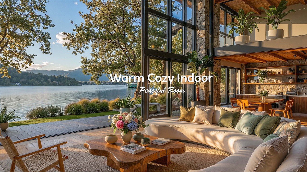 Warm Cozy Indoor Jazz for Calm Focus | Gentle Morning Ambience & Soft Jazz for Work