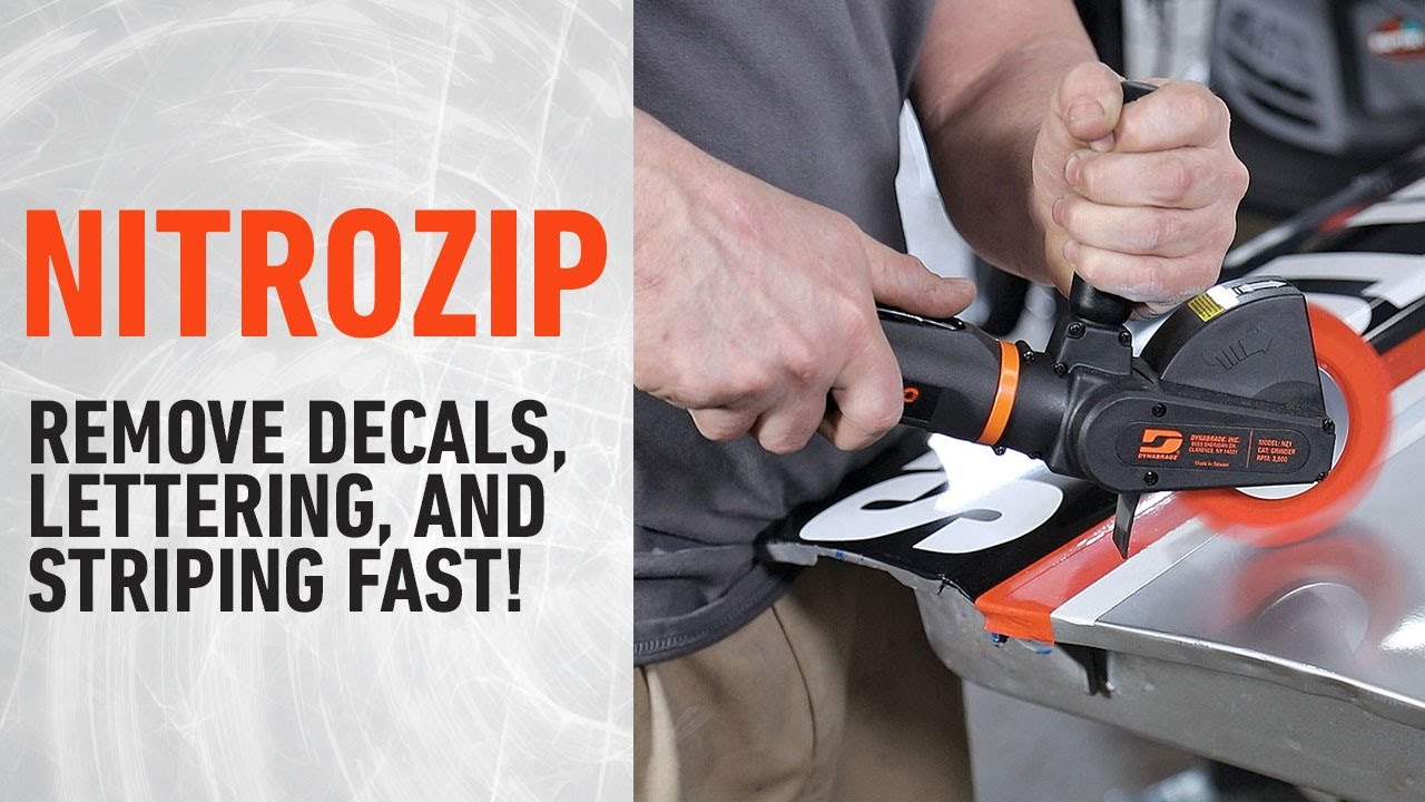 NitroZip: Decal Removal Tool - Removes Lettering, Decals, & Striping Fast