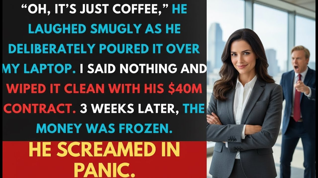New CEO Poured Coffee On My Laptop. I Smiled And Wiped It With The Contract That Cost Him $40M