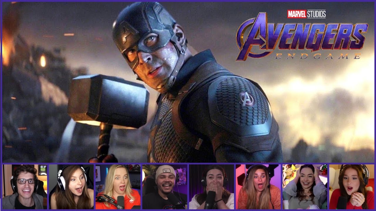 Gringos reagindo a CAPITÃO AMÉRICA COM O MARTELO DO THOR - VINGADORES ULTIMATO (ATIVE AS LEGENDAS)