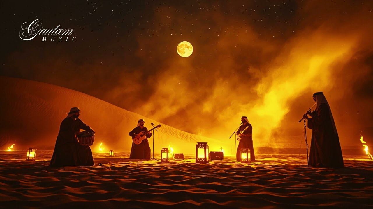 Arabian Moonlit Desert | Luxury Dubai Night Tribal Instrumental