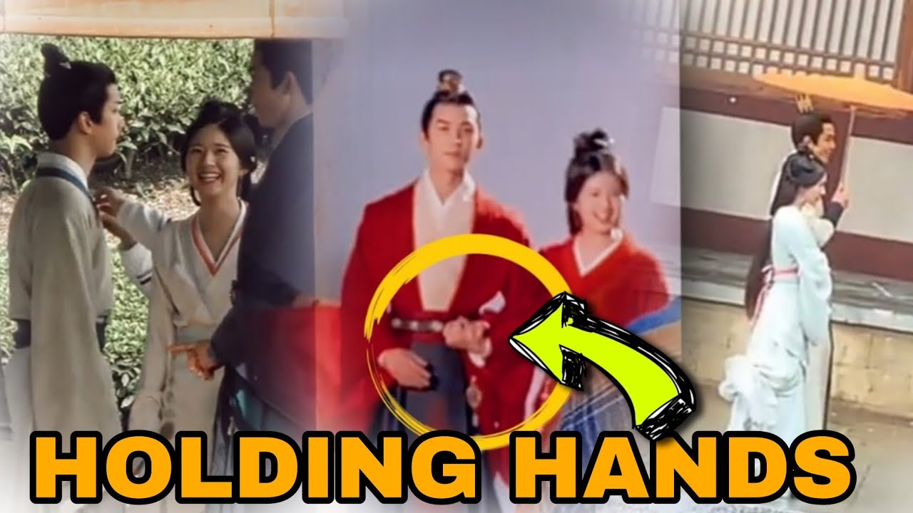 WuLu couple holding hands and smiled while filming Love Like the Galaxy | Great chemistry