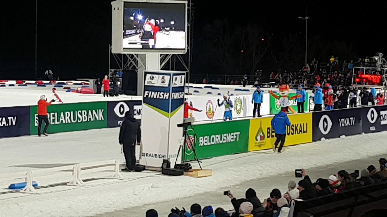 Legends Race. Финиш Уле Айнара Бьорндалена и его объятья с Дарьей