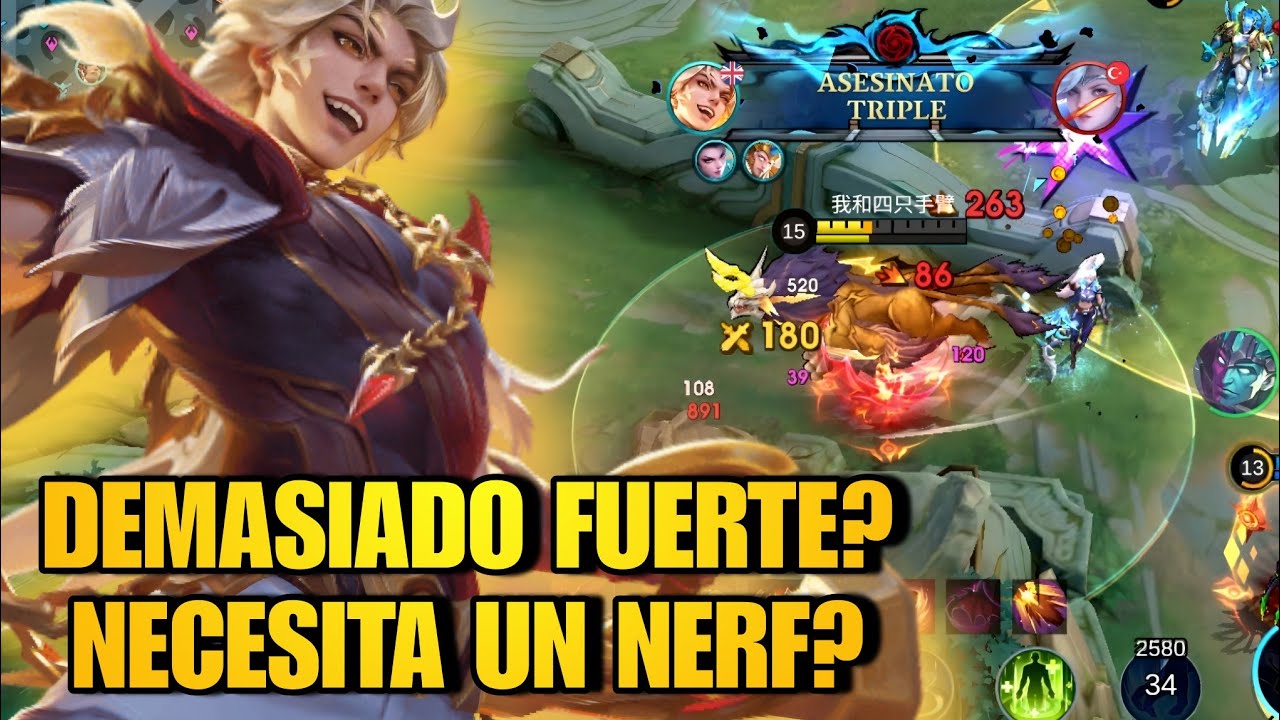 DEMASIADO PODEROSO? NECESITA UN NERF? HORA DE AJUSTAR A LUKAS? MLBB ESP