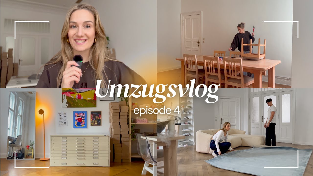NEUE WOHNUNG einrichten✨📦🔨 Möbel auspacken & aufbauen I Atelier dekorieren