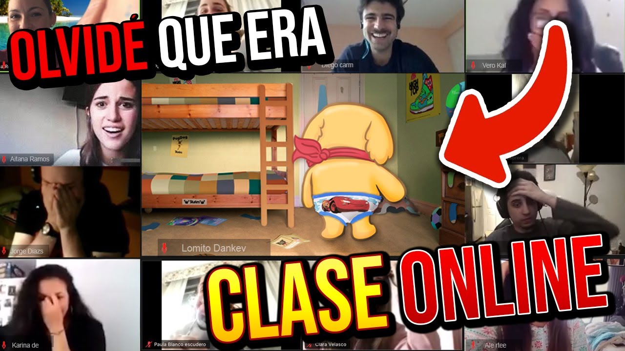 ¡Olvidaron que estaban en CLASES ONLINE y se hizo VIRAL! | Parte MIL :v