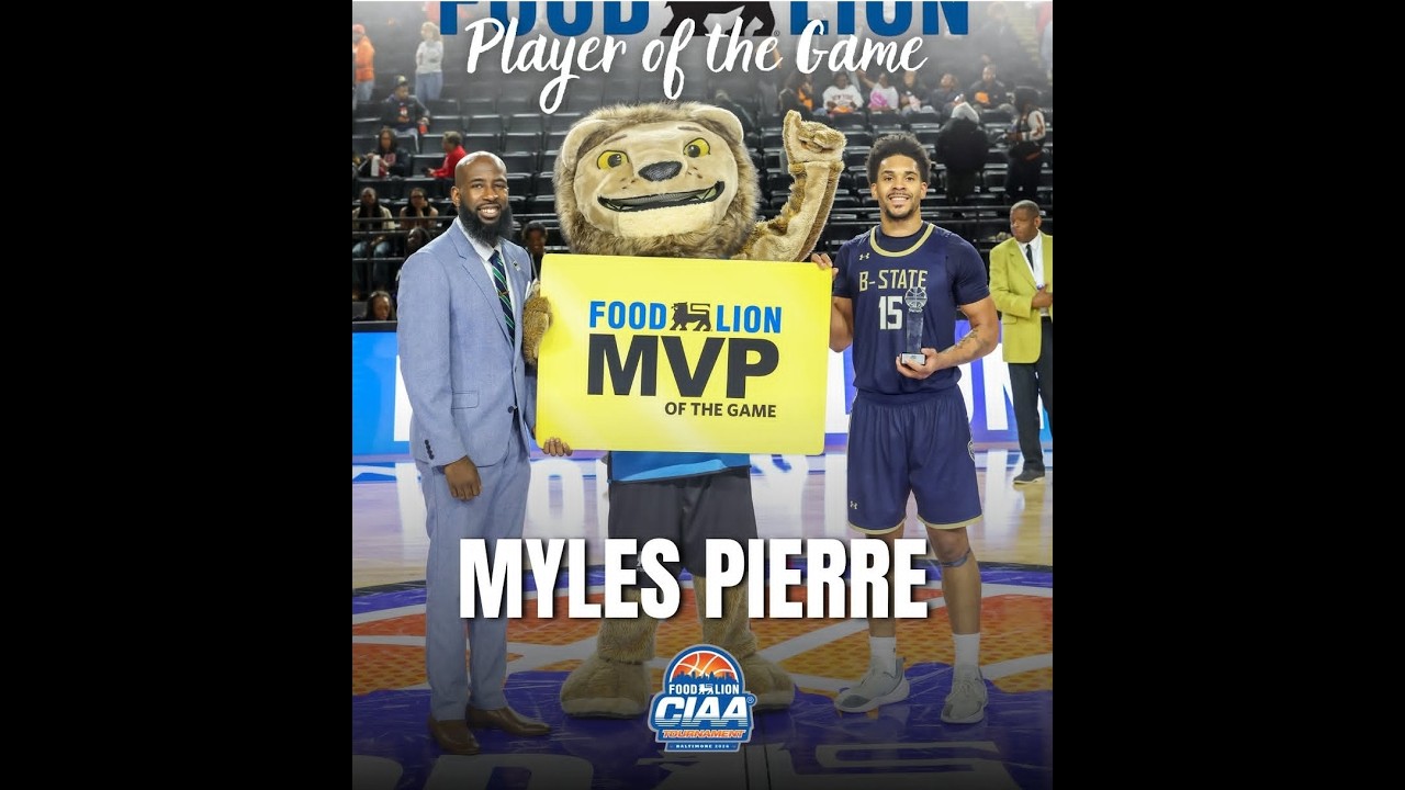 2026 CIAA Tournament Bluefield State vs Claflin, Myles Pierre MVP of the Game