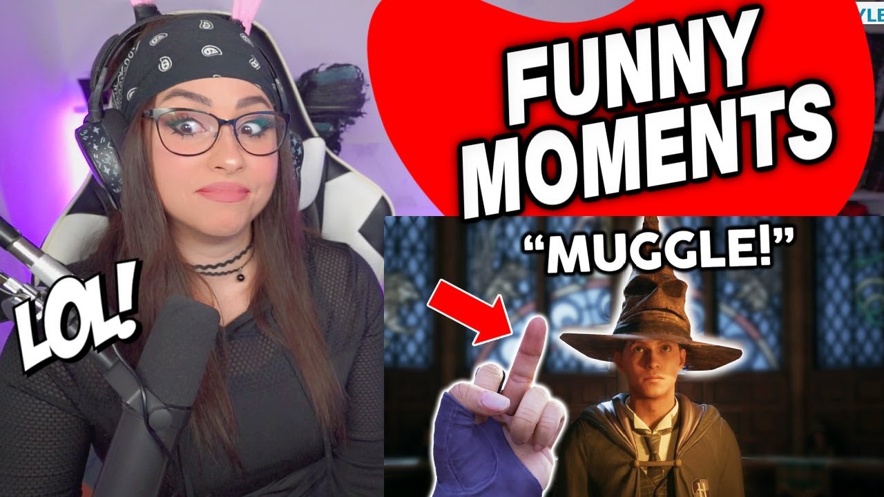 HOGWARTS LEGACY Funny & WTF Moments | Bunnymon REACTS