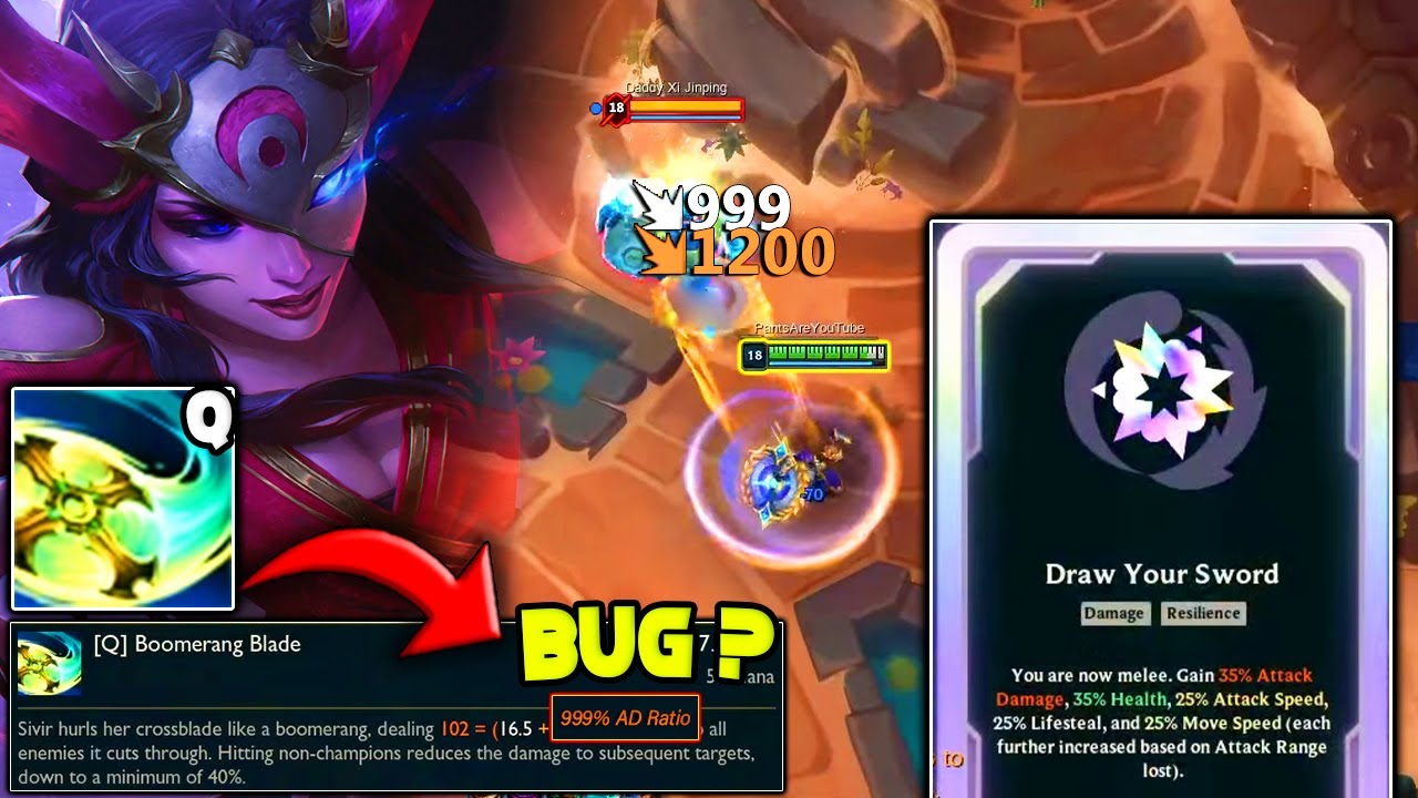 Sivir but I have a Sword and now my Boomerangs get 300% INCREASED DAMAGE.. | League Arena