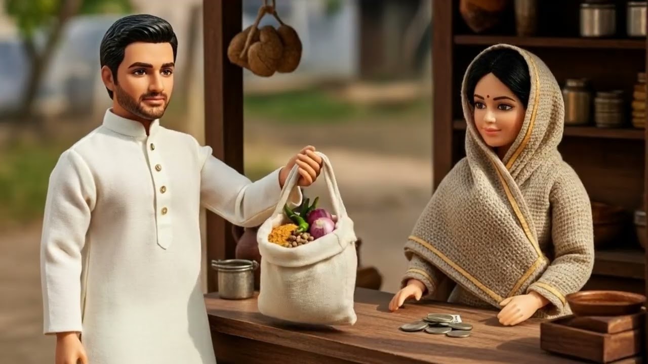 Miniature Doll Pakora Cooking ASMR | Indian Village Tiny Kitchen Street Food