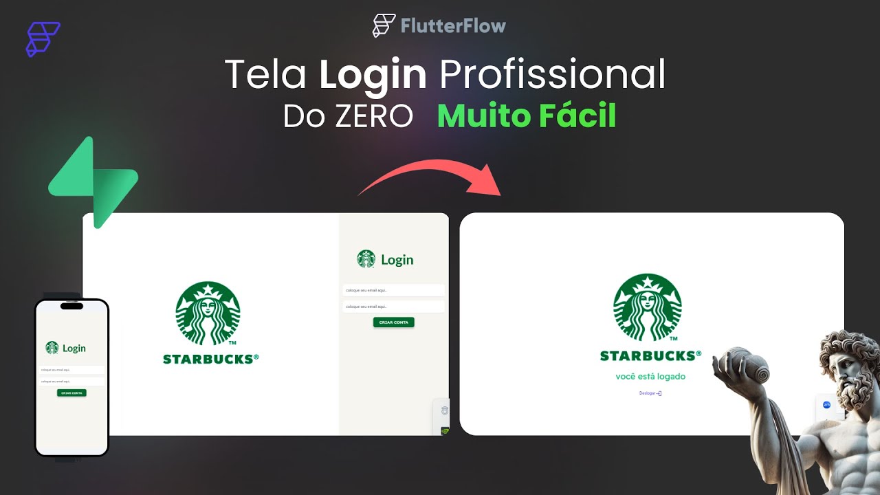 Tela Login com supabase e flutterflow I autenticação com Supabase