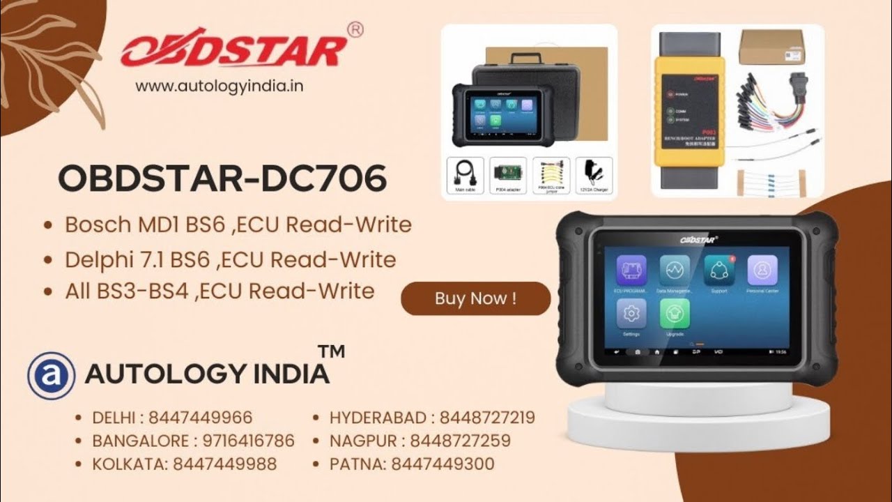 OBDSTAR  DC706 , ECU, TCU BS3-BS4-BS6 read write tool, MD1,Delphi 7.1