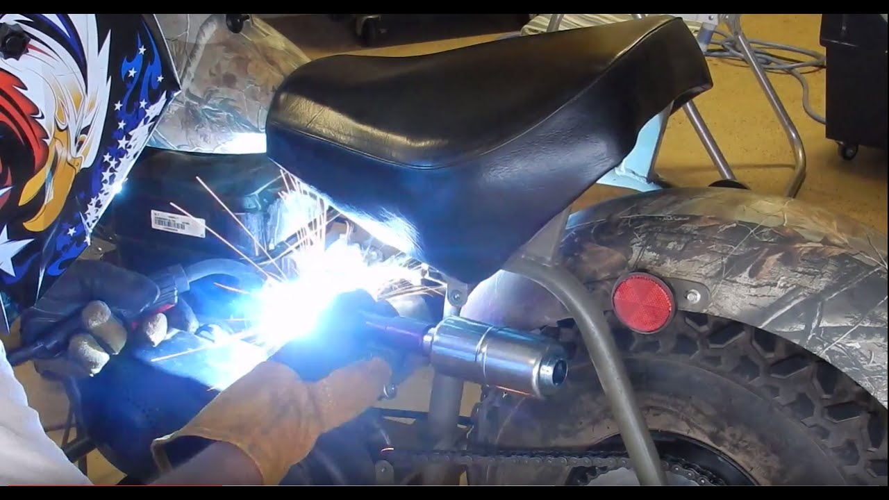 How to Make a Custom Mini Bike Exhaust!!!!!!