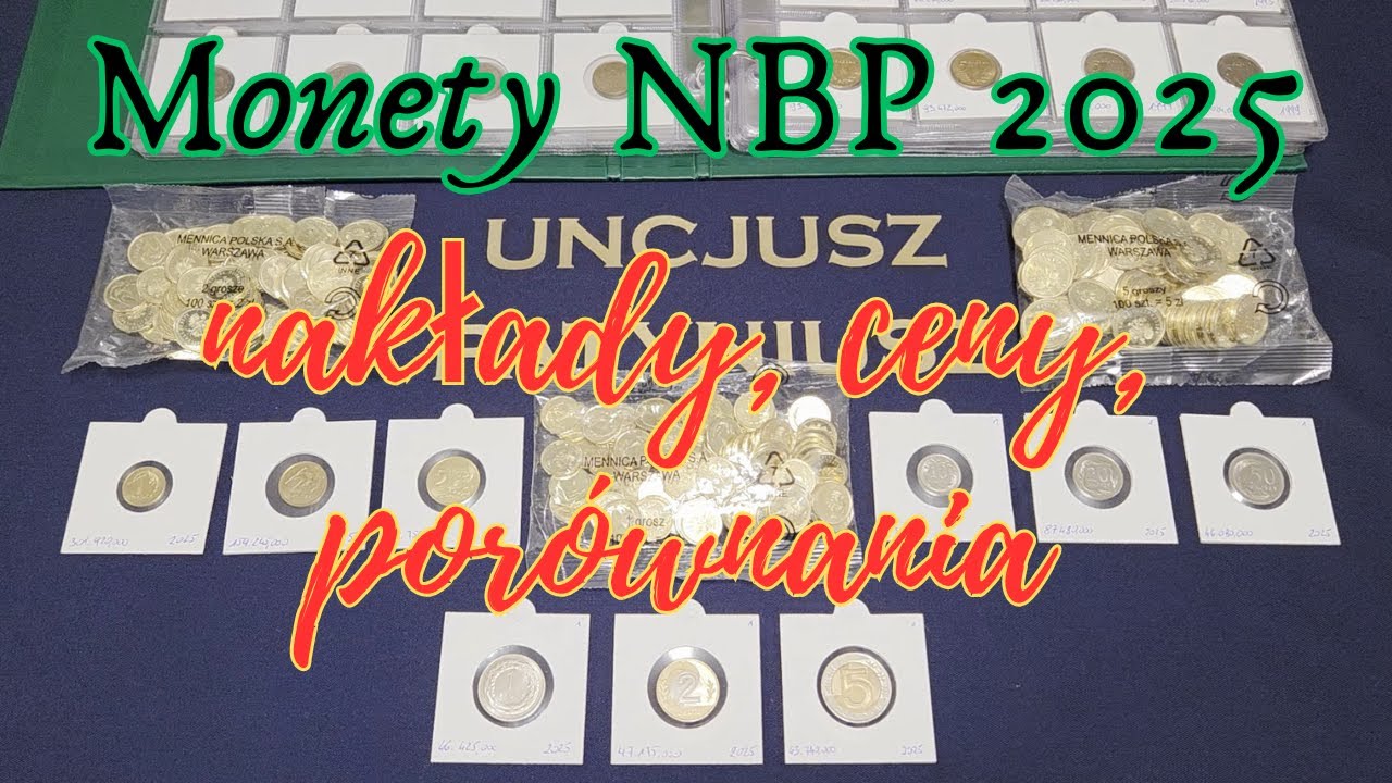 Nakłady monet NBP z 2025 🪙| Porównanie z latami ubiegłymi 📊