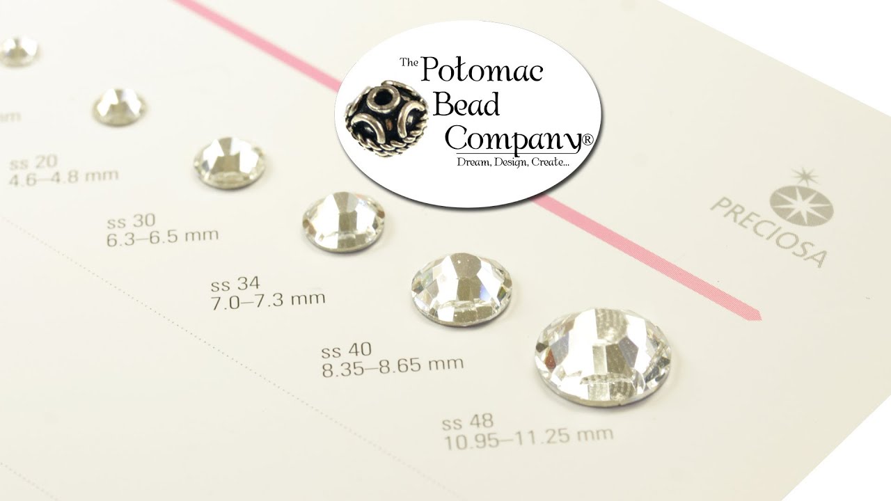 About Preciosa Crystal Rhinestones, Sizes, and SS Stone Size Conversion Chart