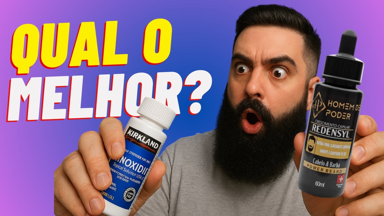 Barba Sem Falhas: Minoxidil OU Redensyl? Descubra o Mais Poderoso!