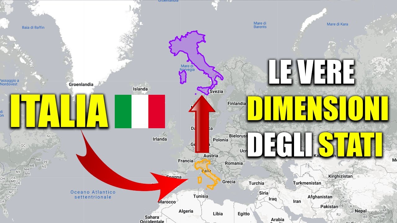 Le VERE DIMENSIONI degli STATI