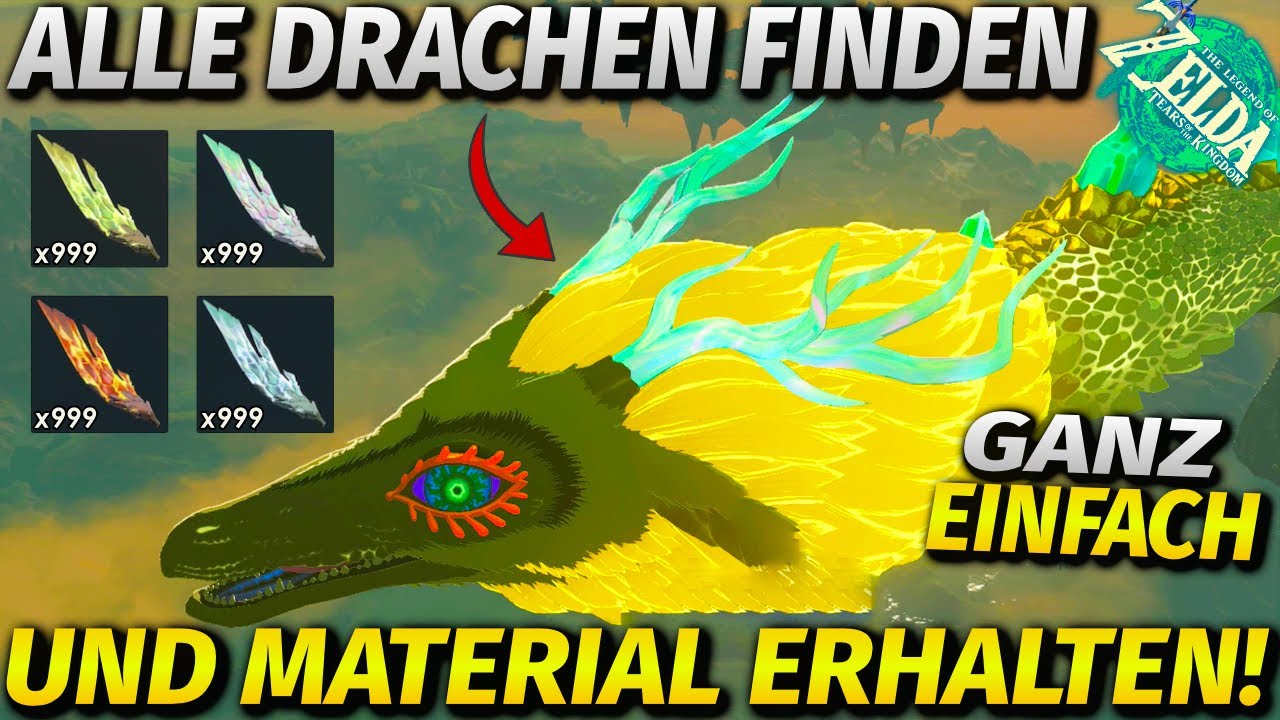*NEU* Alle Drachen finden & Drachen-Materialien ganz einfach farmen! ► Zelda Tears of the Kingdom