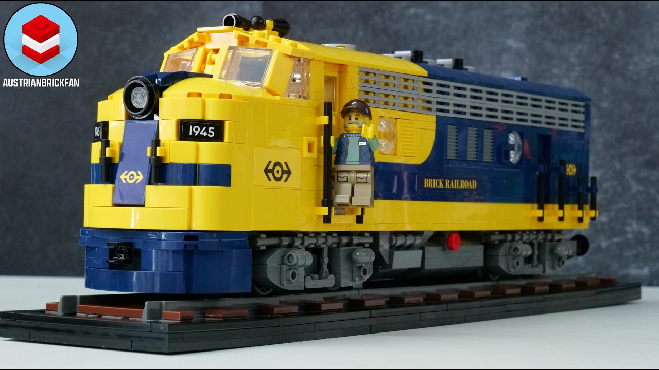 LEGO 910066 Железнодорожный локомотив (серия BDP, выпуск 8) - Обзор быстрой сборки LEGO