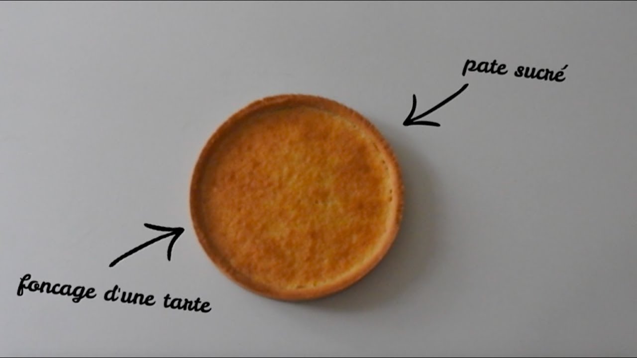 Recette la pâte sucré + le fonçage d'une tarte