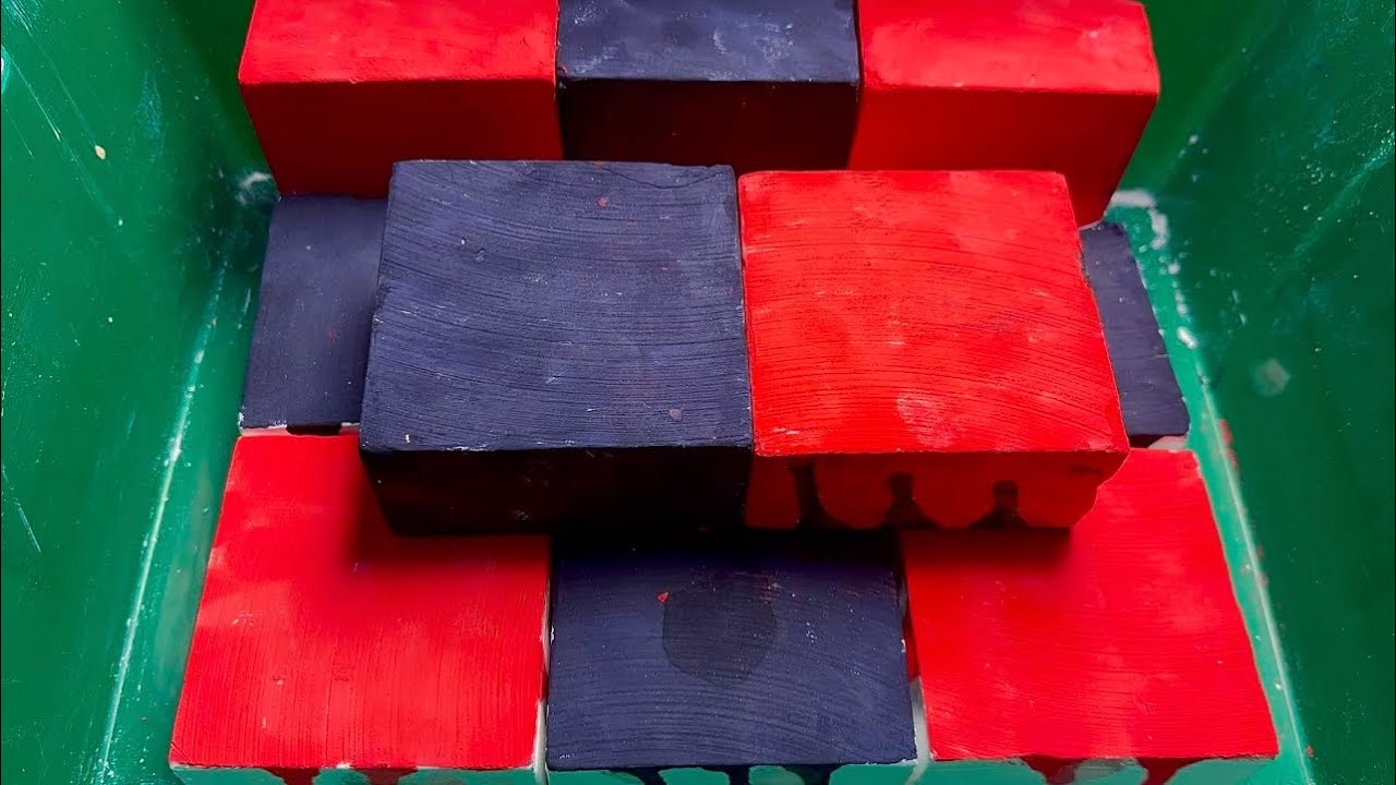 Black🖤 & Red ❤️Fresh Chalk | Crisp Texture | Relieve Stress & Fatigue | ASMR