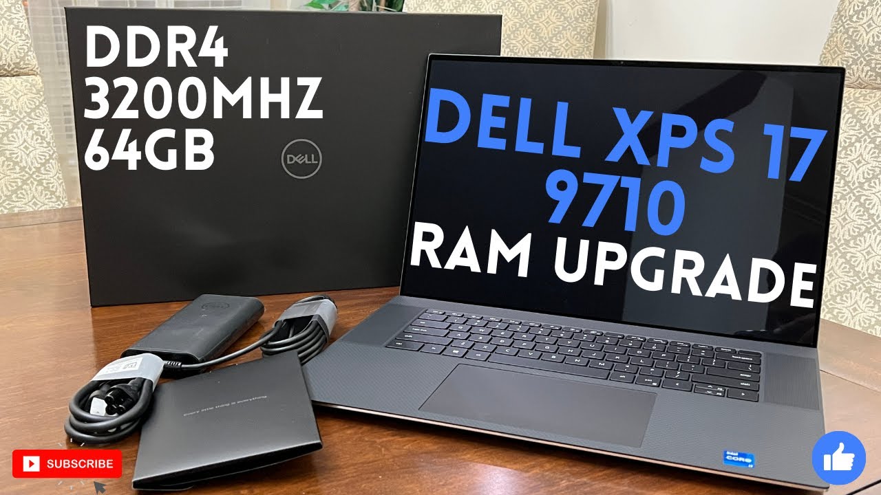 Dell XPS 17 - 9710 - RAM Upgrade 16GB to 64GB Real-Time