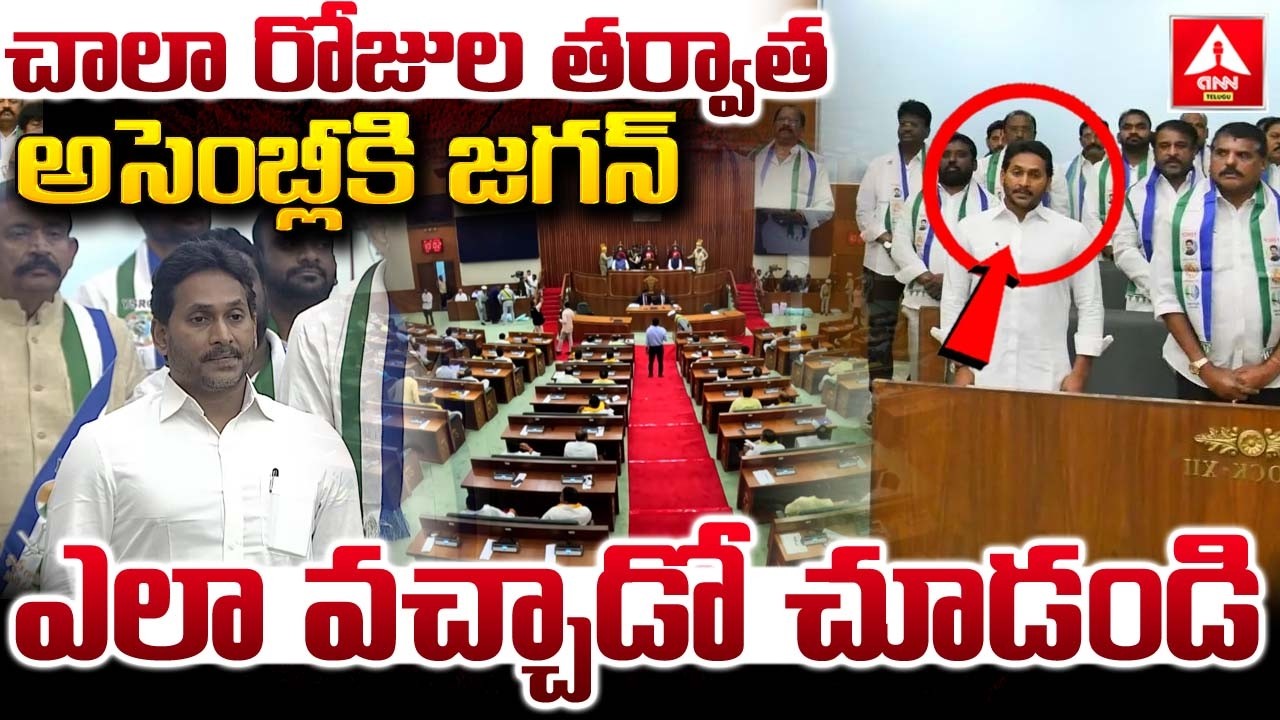 చాలా రోజుల తర్వాత అసెంబ్లీకి జగన్..! | Jagan Entry In AP Assembly | CM Chandrababu | ANN Telugu