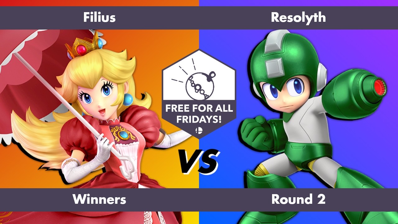 Free for All Fridays 80 Winners Round 2: Filius (Peach) vs Resolyth (Mega Man)