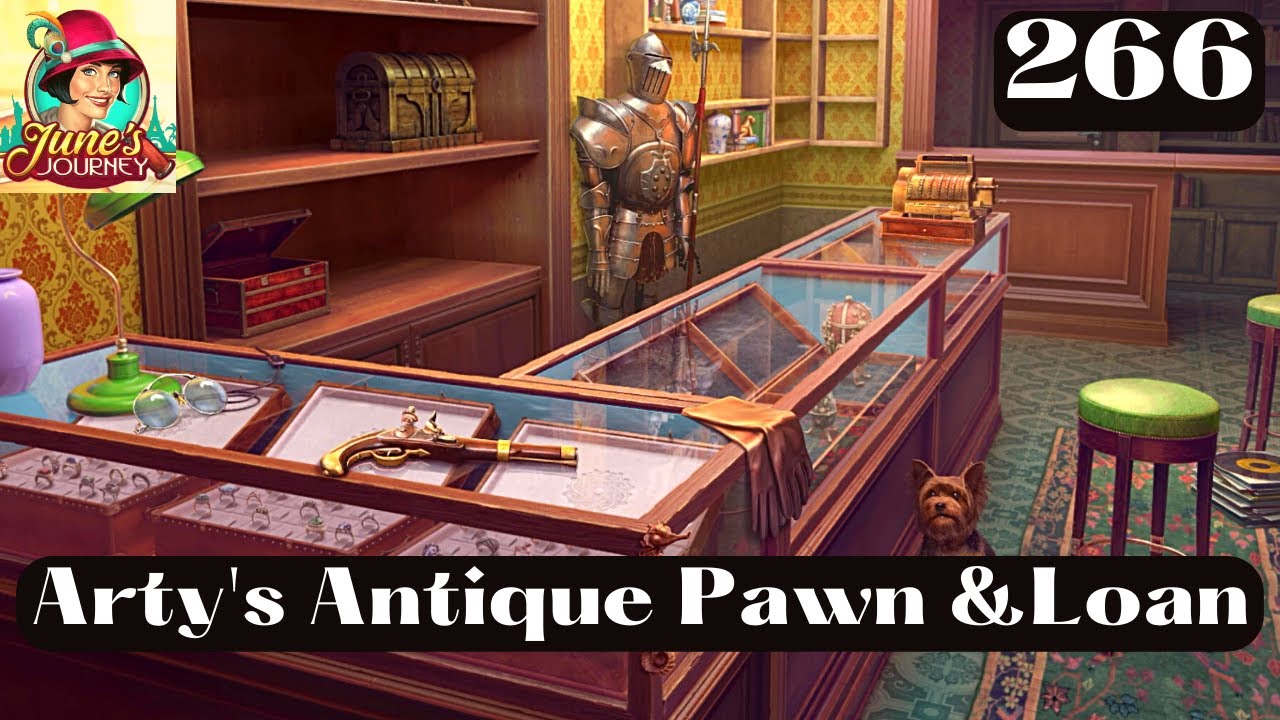 JUNE'S JOURNEY 266 | ARTY'S ANTIQUE PAWN & LOAN (Hidden Object Game) *Mastered Scene*