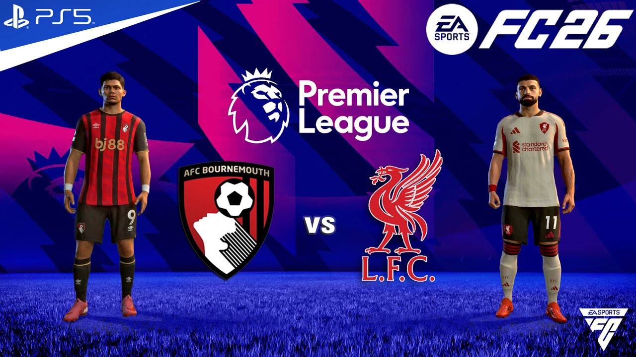 FC 26 - Bournemouth vs  Liverpool - Premier League Match - Authentic Gameplay | PS5™ 4K