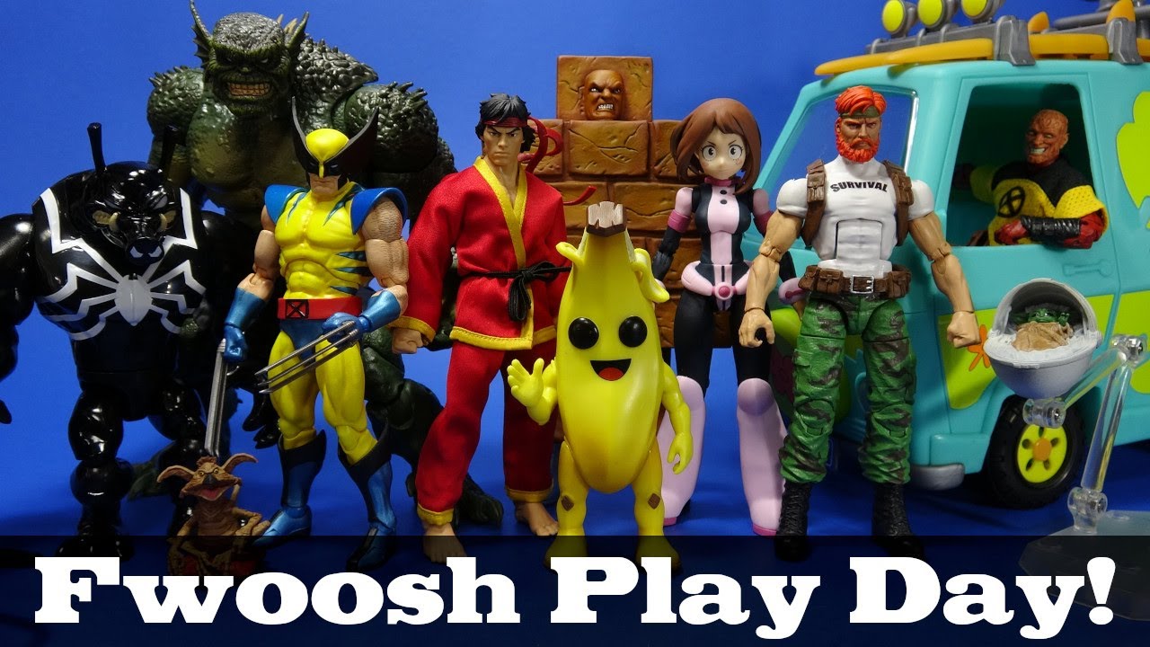 Fwoosh Play Day! Customs 3D Prints Third Party and Official Items for a 6 inch Display 04/28/20