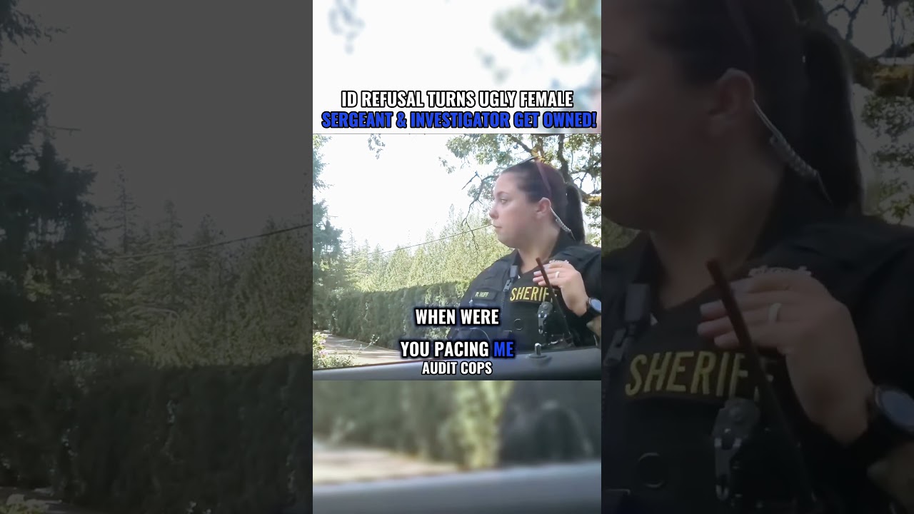 ID Refusal Turns Ugly Female Sergeant & Investigator Get OWNED! 1st Amendment Audit #cops #copsowned