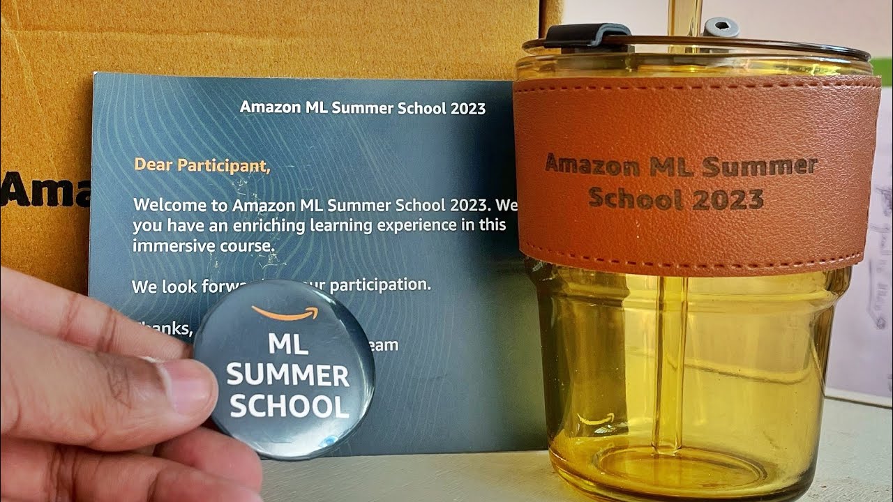 Amazon ML summer School goodies unboxing 🤩 2023