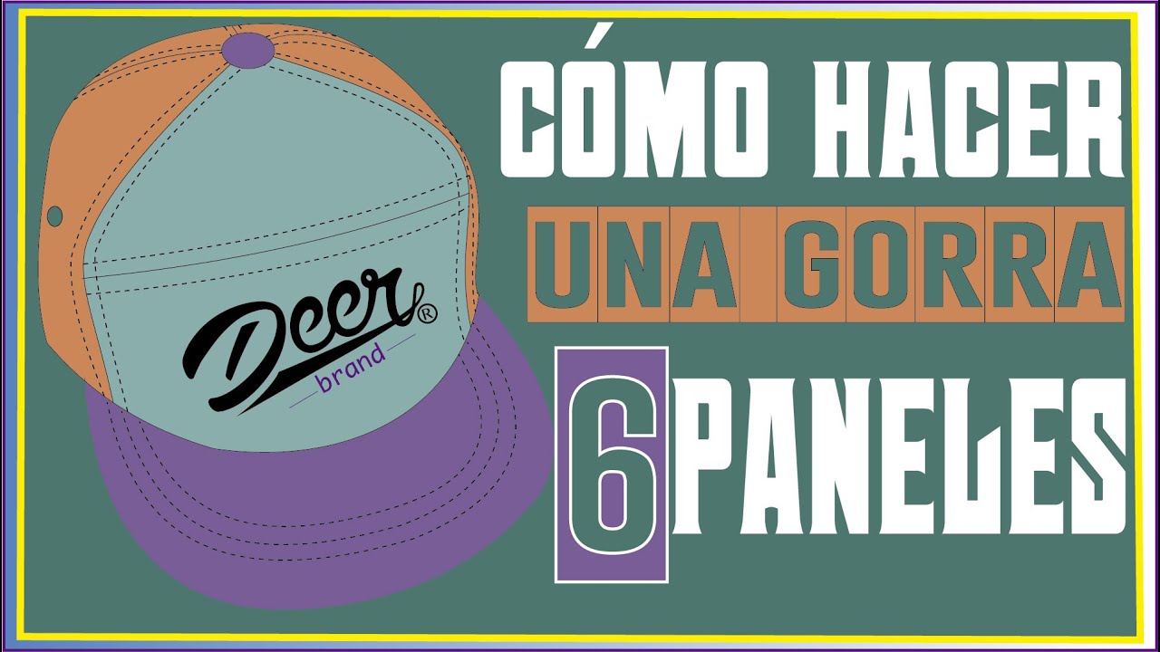 Cómo hacer una gorra de 6 paneles #SNAPBACK todo los pasos  para PRINCIPIANTES  en #costura