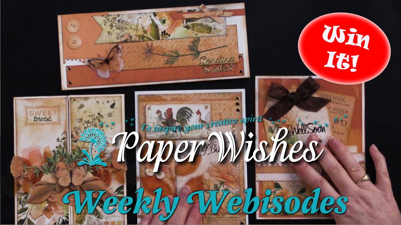 4 Beautiful Cards Using Color Swatch Peach by 49 and Market