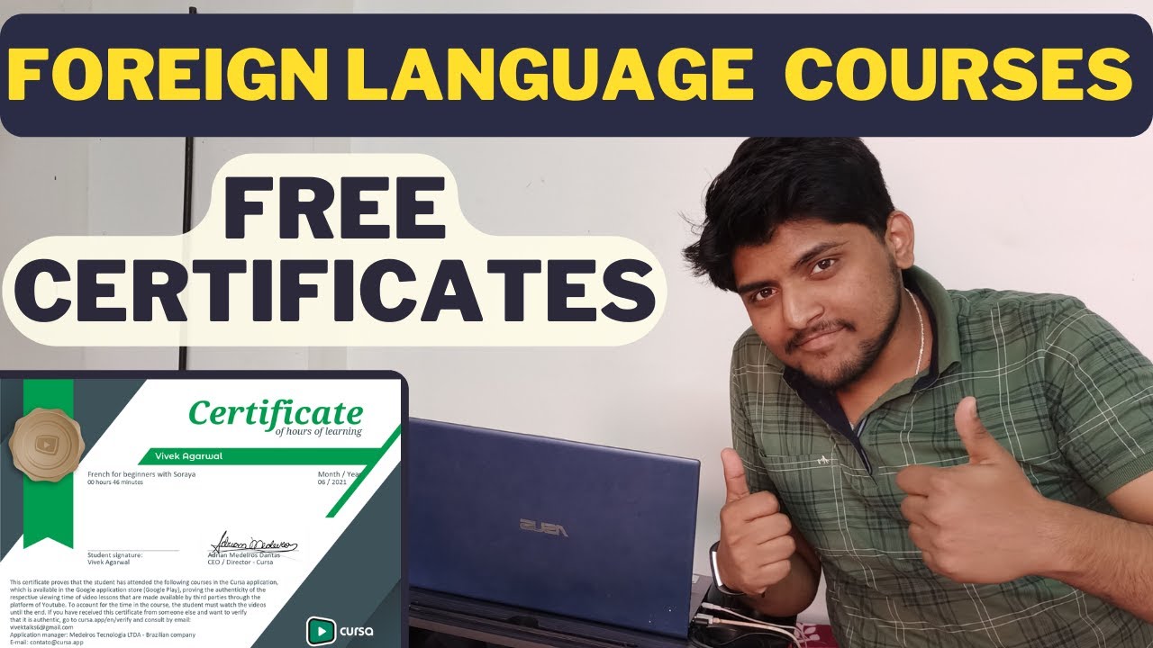 Foreign Language Course with Certificates For Free | Vivek Agarwal
