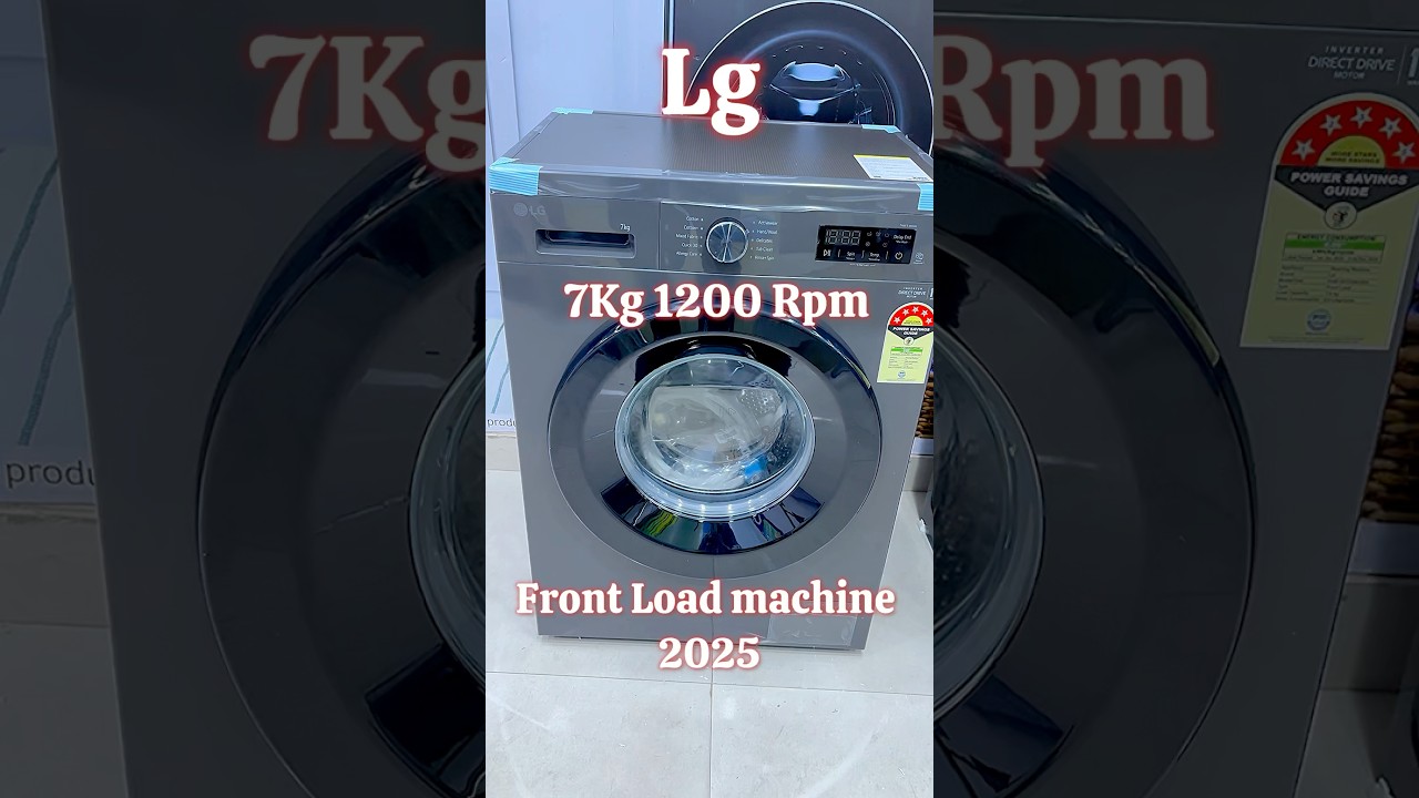 Lg 7Kg 1200 rpm front load fully automatic washing machine 2025 | Lg fhb1207z2m washing machine