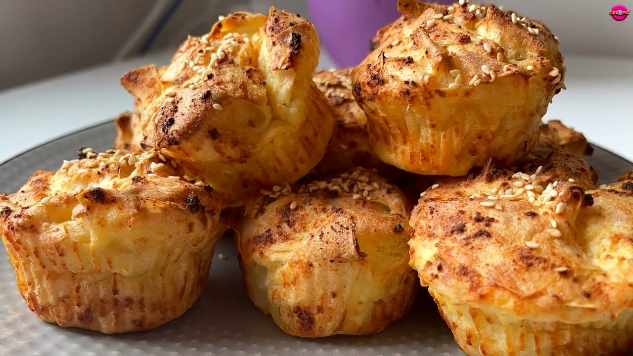 Vazdusasti Slani Mafini od kora za pitu -  CooKing Recepti