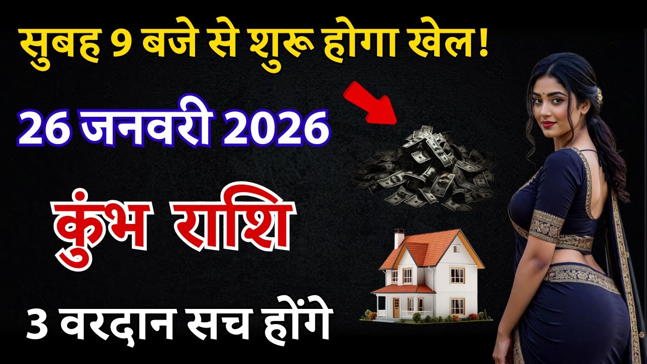 कुंभ राशि 26 जनवरी 2026: सुबह 9 बजे से शुरू होगा खेल! 3 वरदान सच होंगे, यकीन करना मुश्किल होगा!