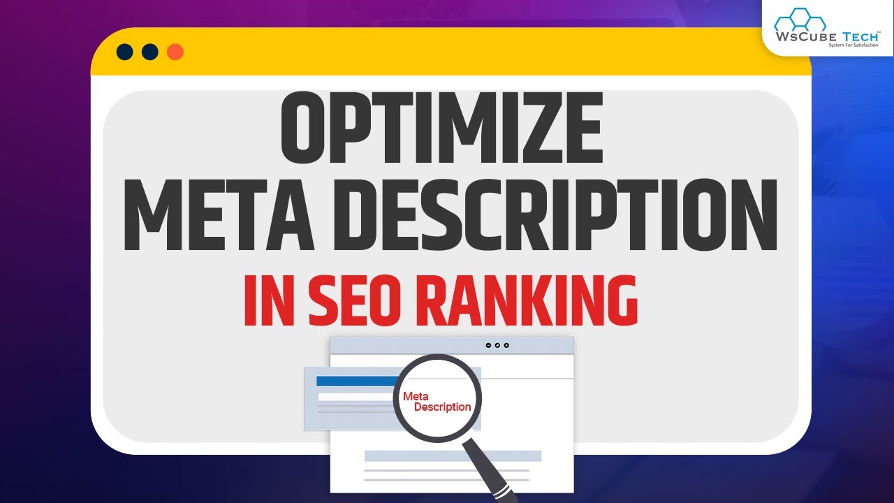 Meta Description Optimization - How to Write SEO Friendly Meta Description | SEO Tutorial