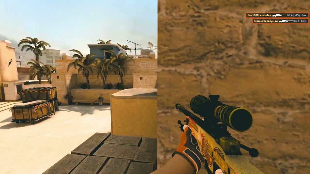 CSGO 500 dennyslaw 4 Kills AWP vs IKLA Mirage