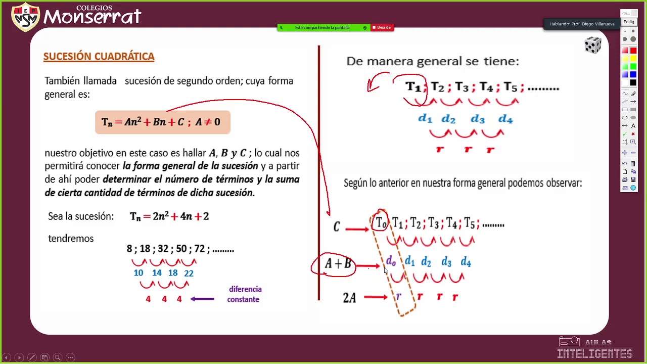 Sucesiones (Aptitud Matemática - 3er año A de secundaria)