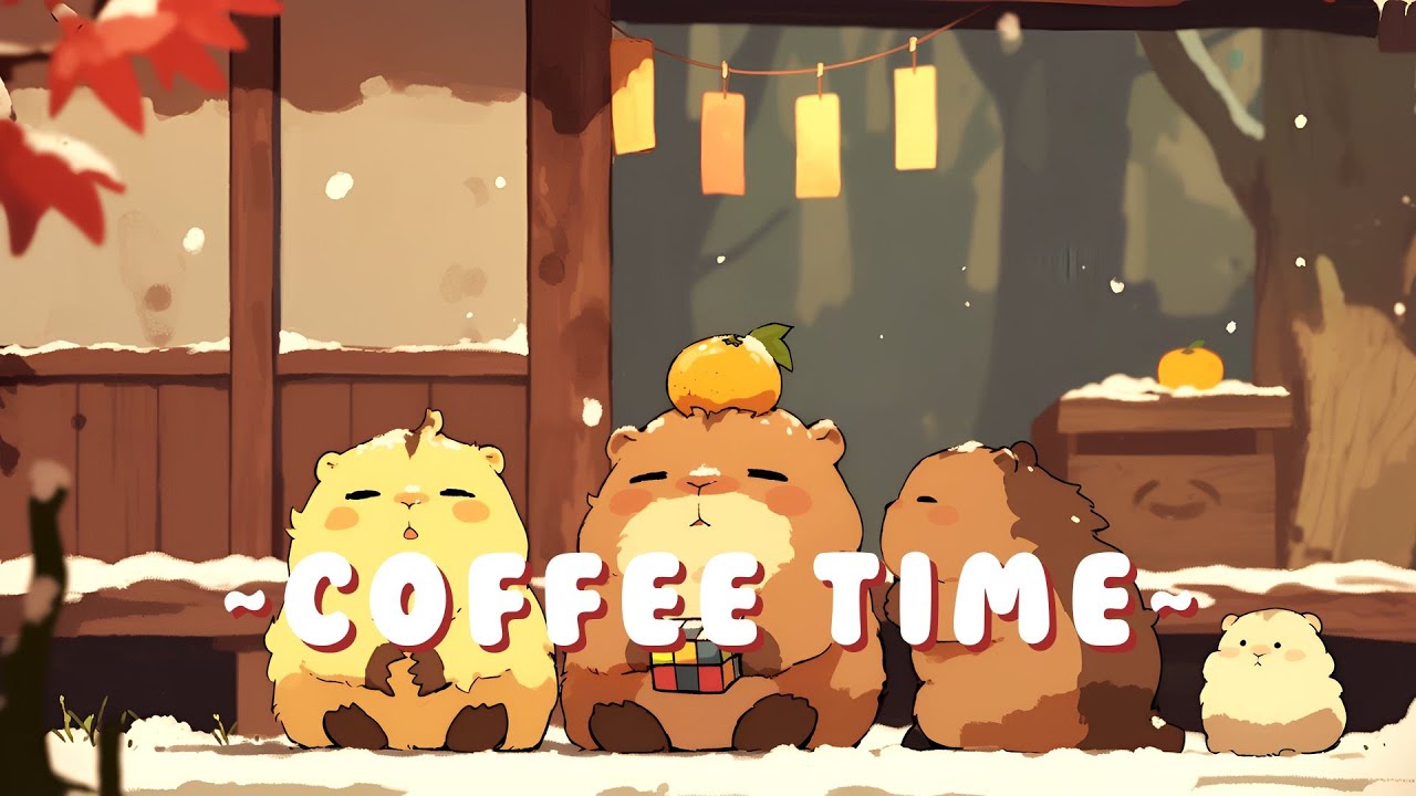[Full Hour] Capybara Lofi Zone - Relaxing Music for Work/Study ~ Zen Moments ~ 🦫 🌿 ☕