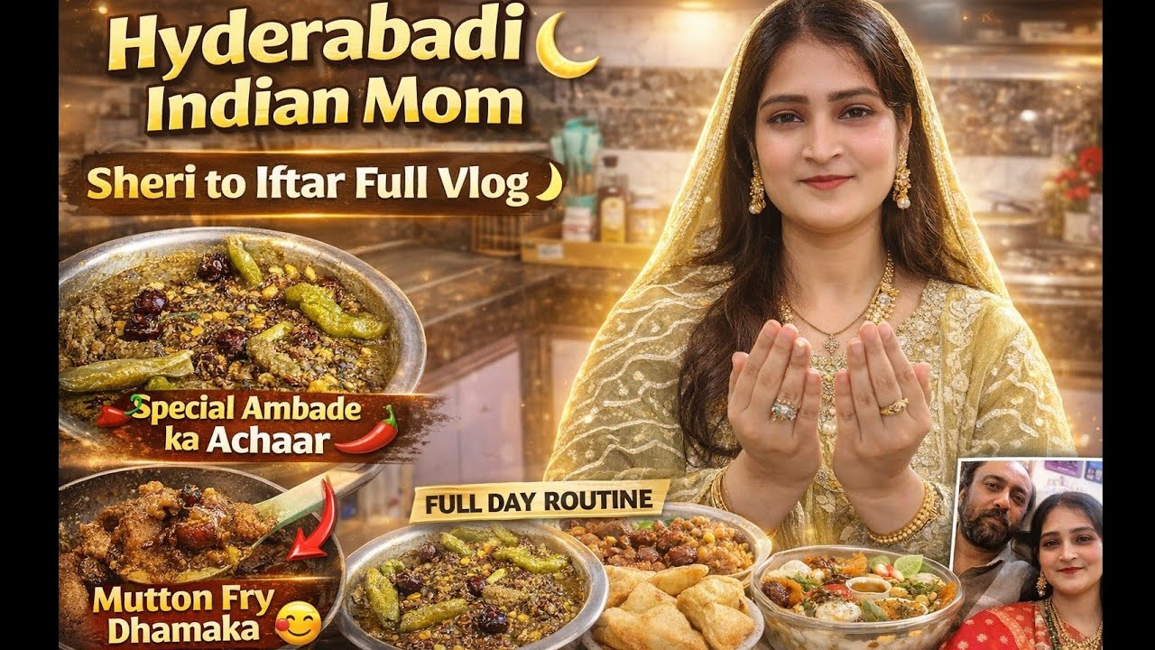 Sheri to Iftar Full Day Routine 😍 Hyderabadi Indian Mom | Ambade Ka Achaar & Mutton Fry Dhamaka!