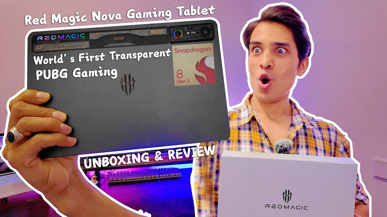 RED MAGIC Nova Gaming Tablet Review: Snapdragon 8 Gen 3, 144hz, 100100 Battery🔥 PUBG MOBILE, Price