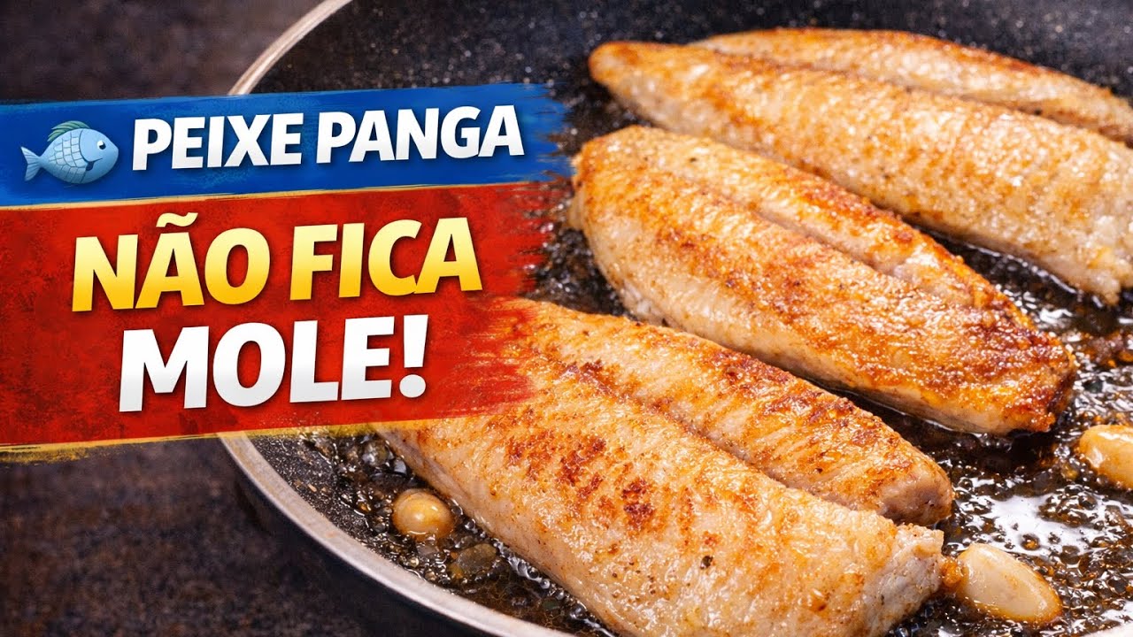 🐟 Filé de Peixe Panga na Frigideira | O Jeito Certo Pra Não Ficar Mole